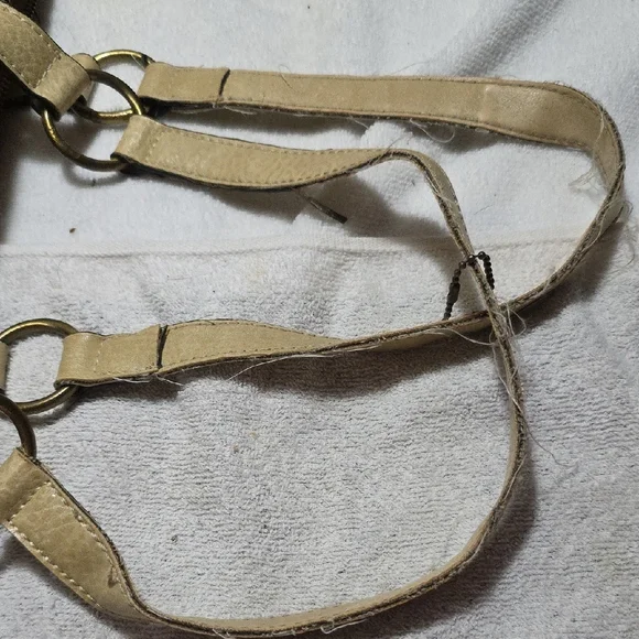 Coach Cream and Blue Shoulder Bag Artistic Design - Picture 6 of 6